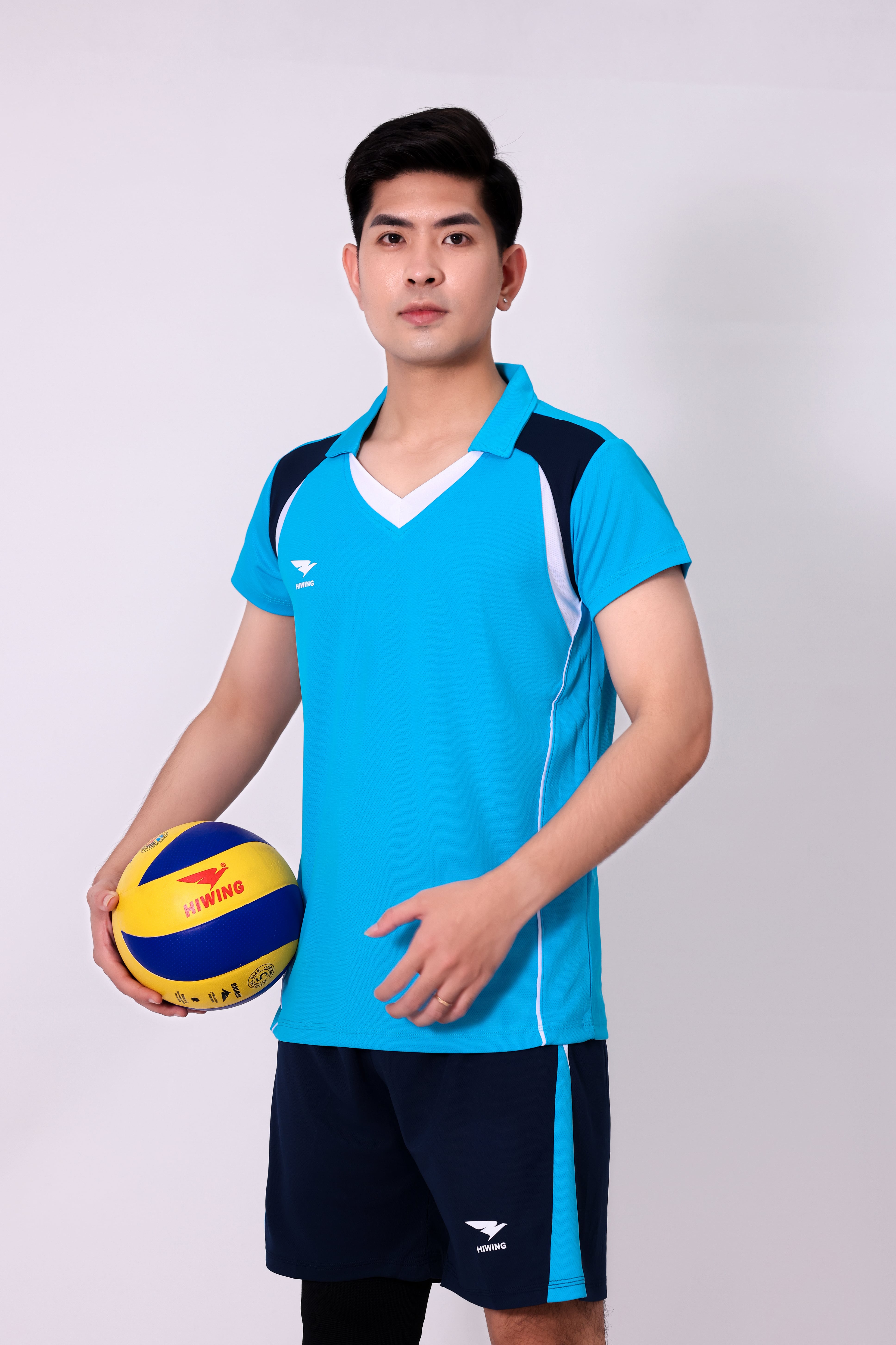 Áo bóng chuyền Nam chính hãng Hiwing H10 – Màu Xanh da